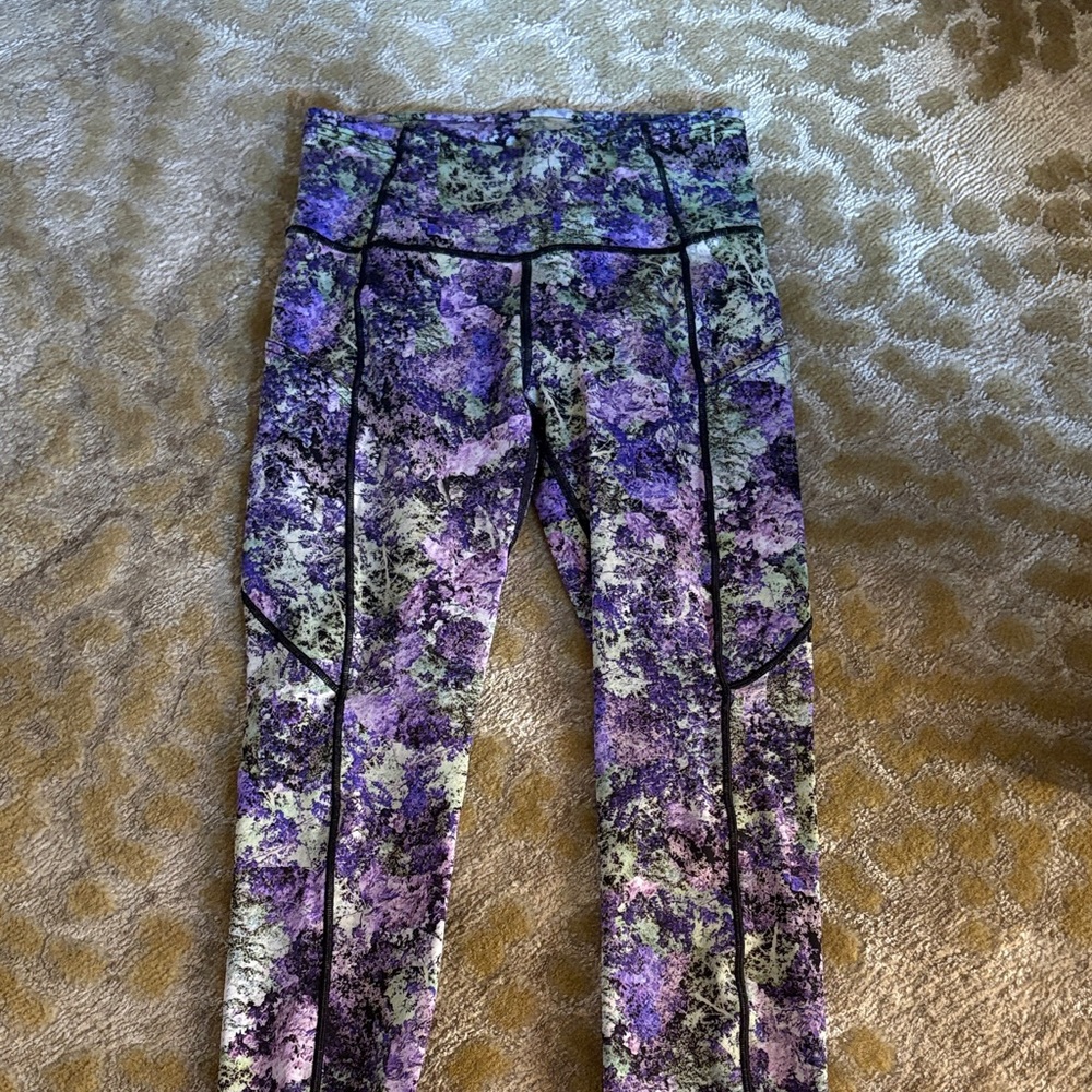 Lululemon Purple and Black Leggings